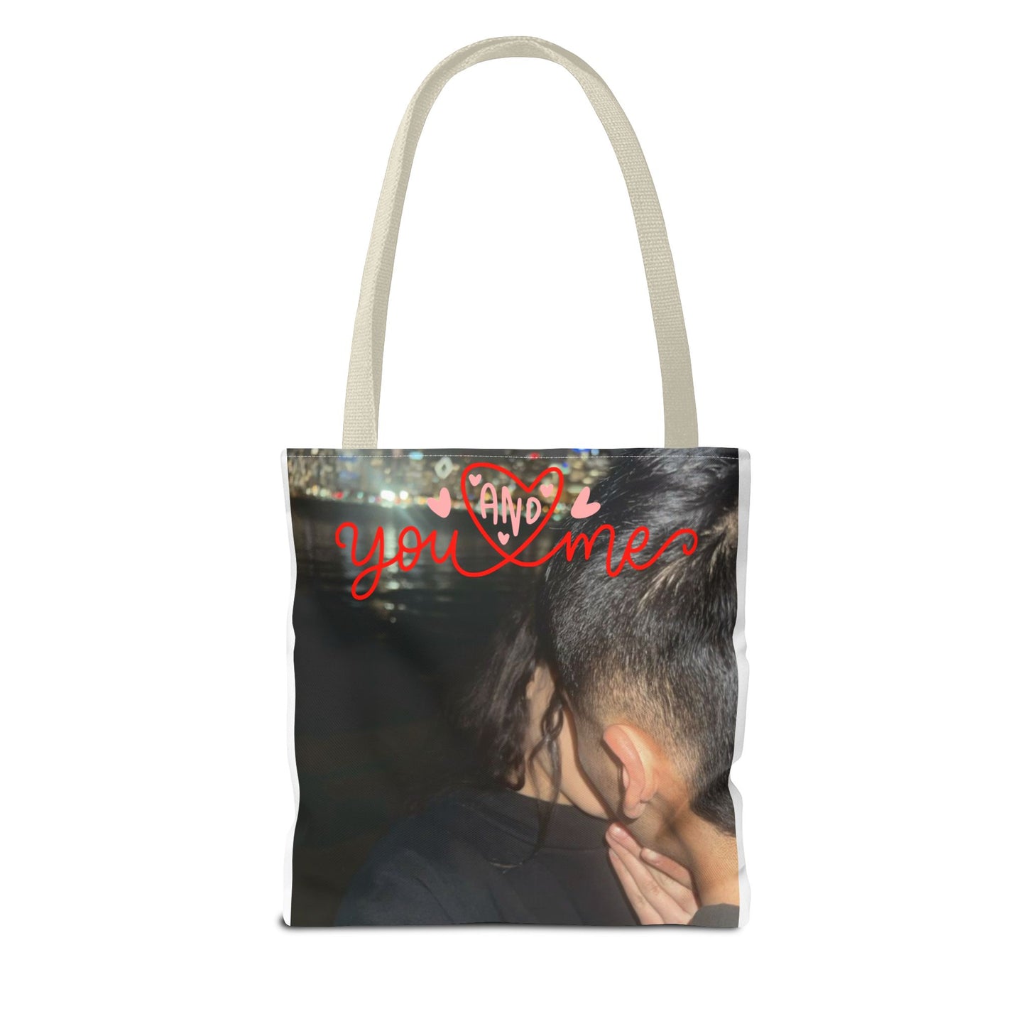 Customized Valentines Day Tote Bag with Personalized Image Option