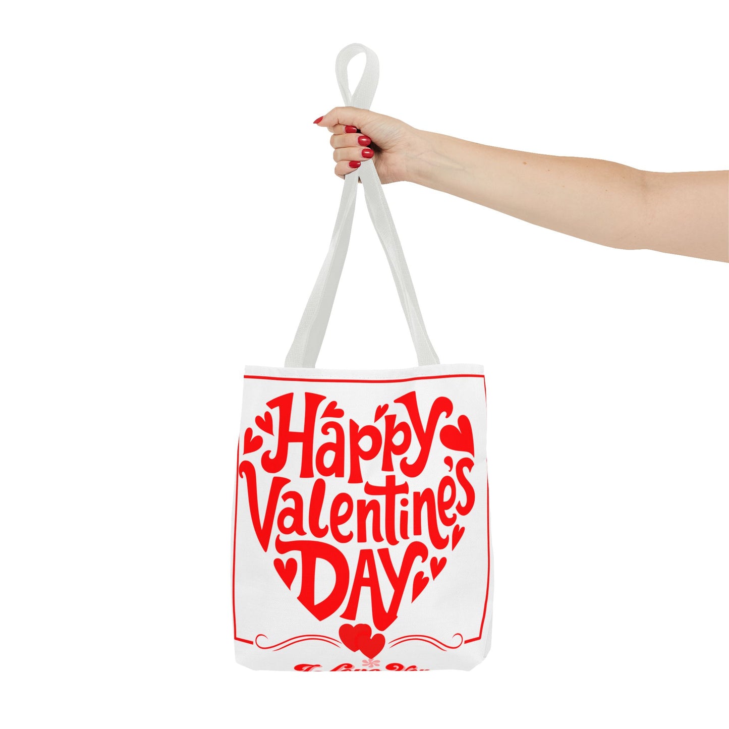 Customized Valentines Day Tote Bag with Personalized Image Option