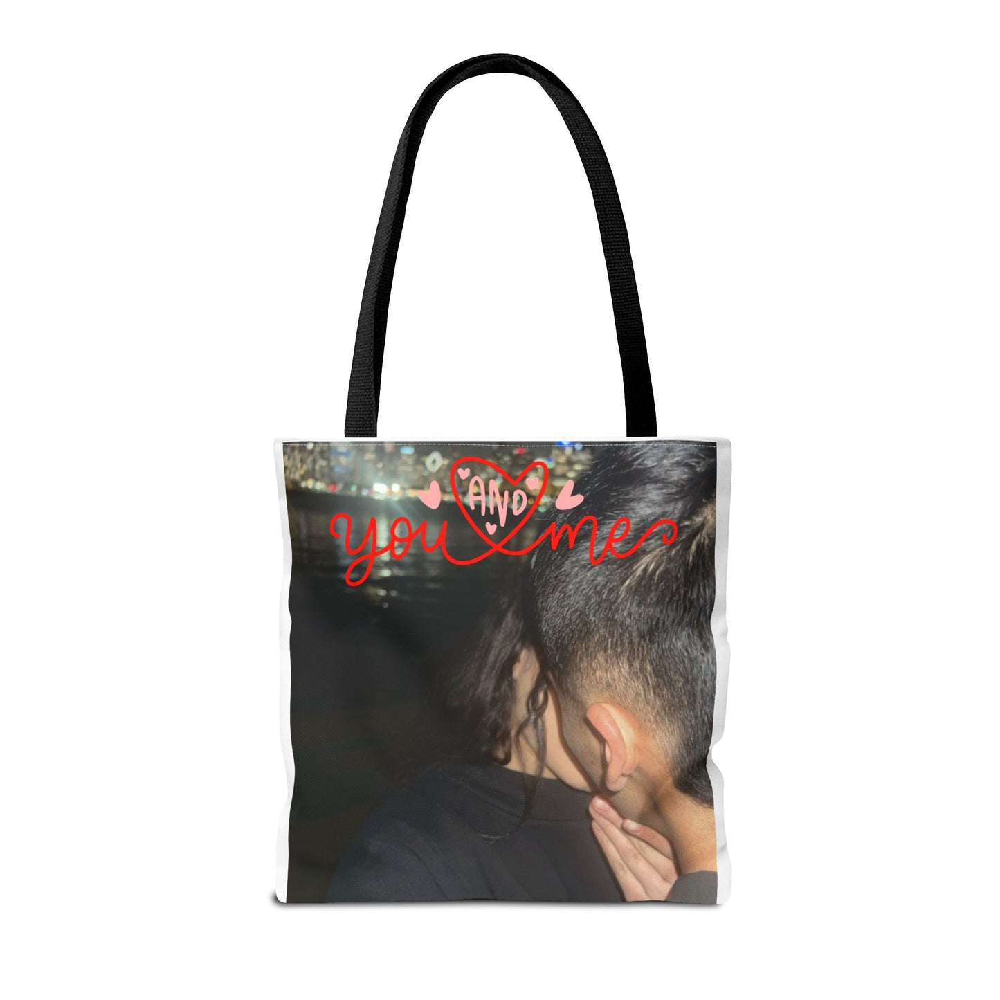 Customized Valentines Day Tote Bag with Personalized Image Option