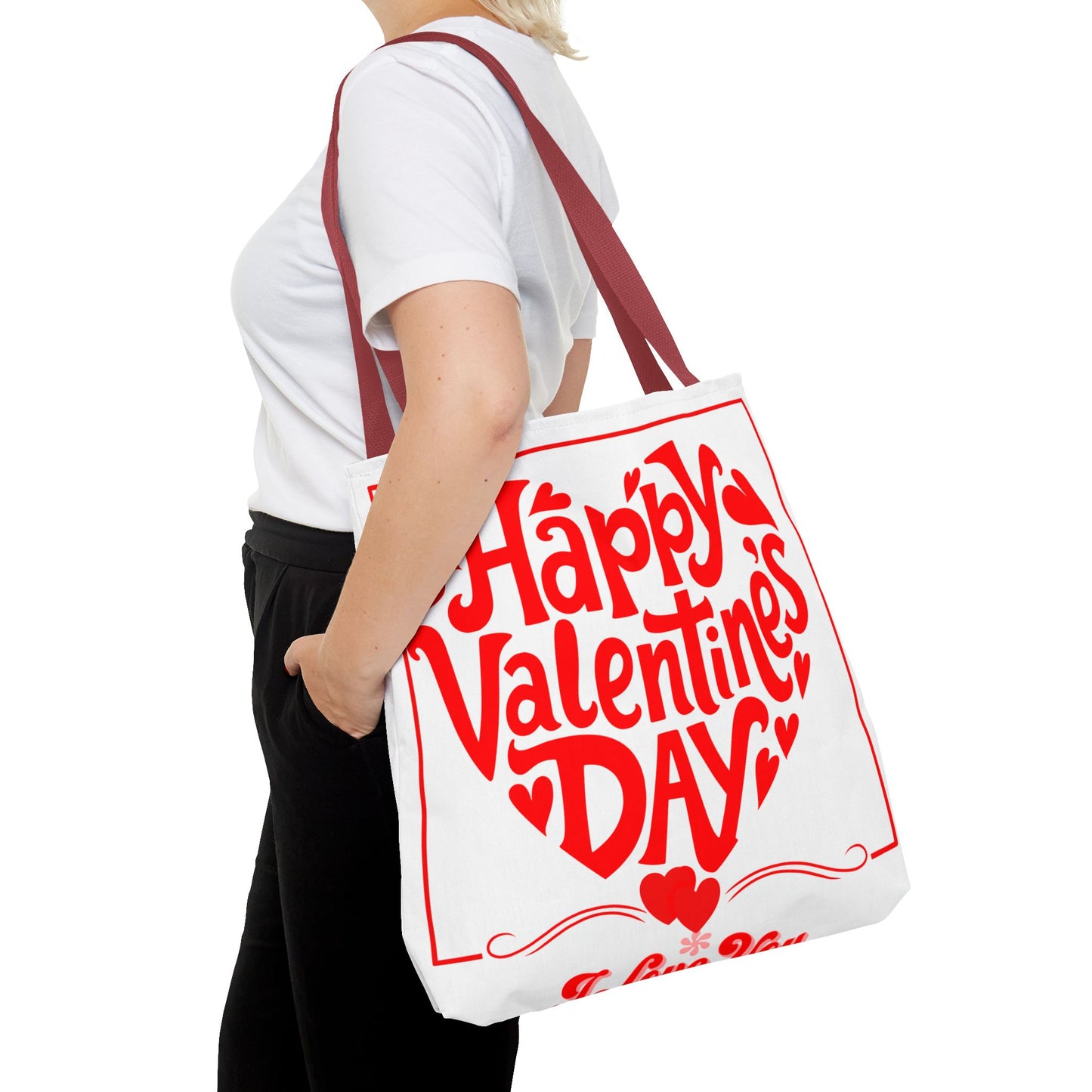 Customized Valentines Day Tote Bag with Personalized Image Option