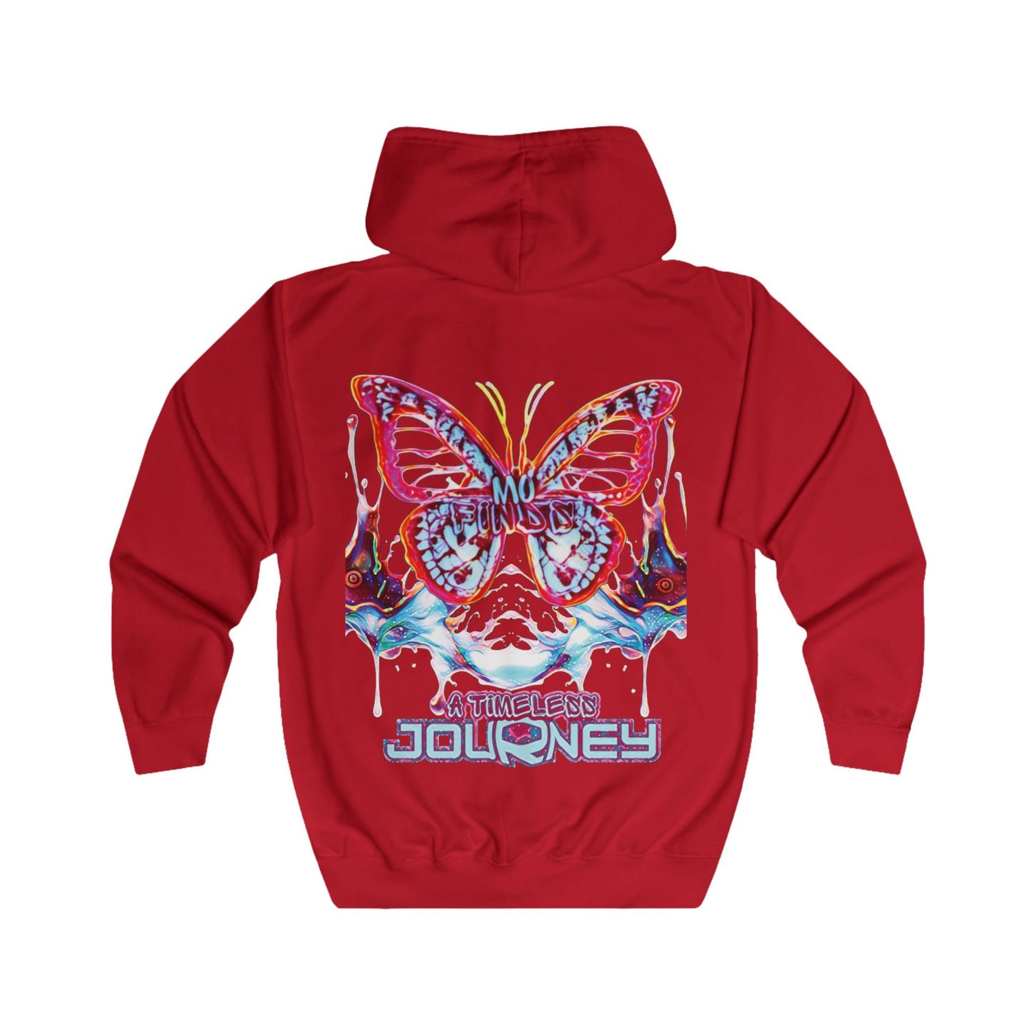 MoFinds Butterfly Logo Unisex Hoodie - 'A Timeless Journey' Full Zip