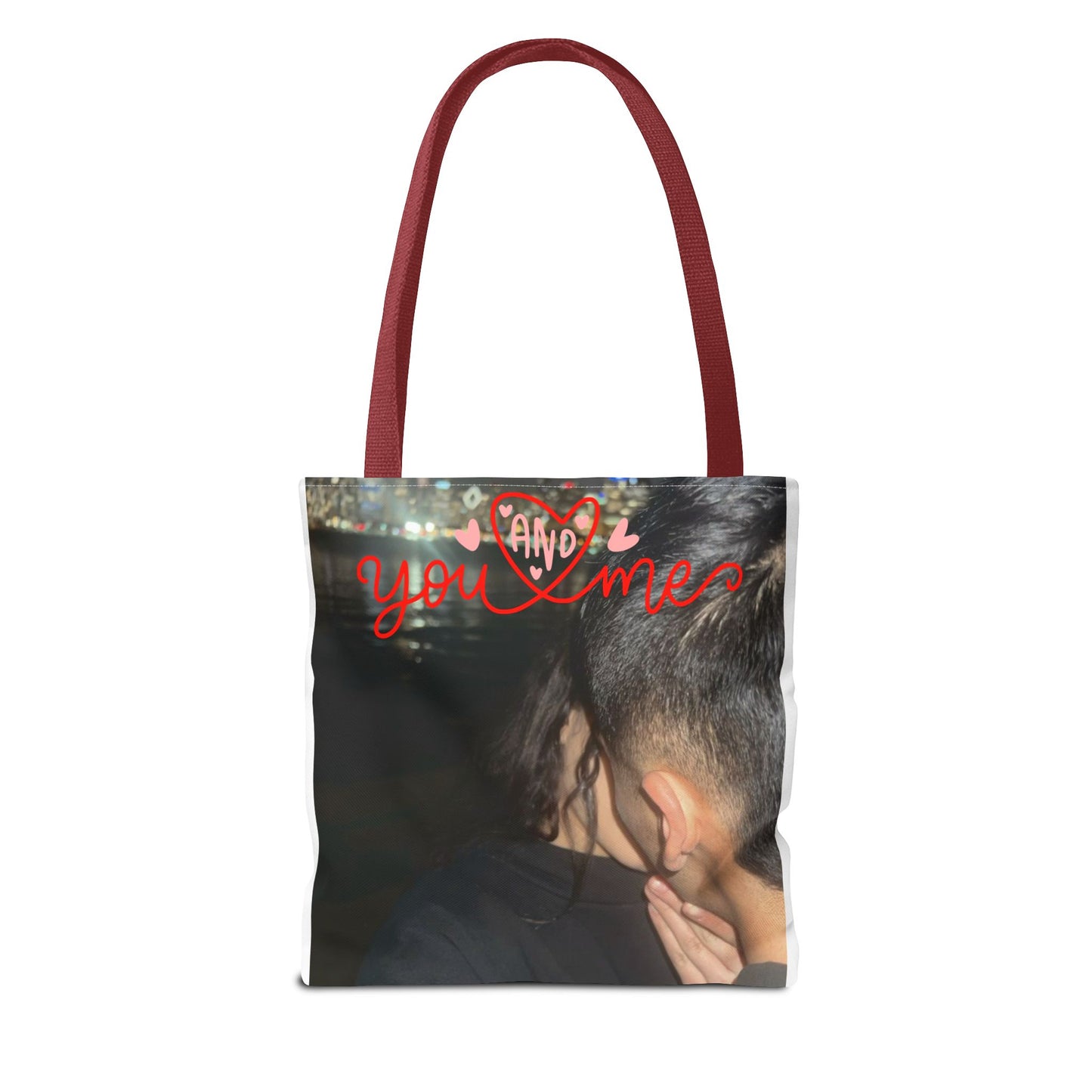 Customized Valentines Day Tote Bag with Personalized Image Option