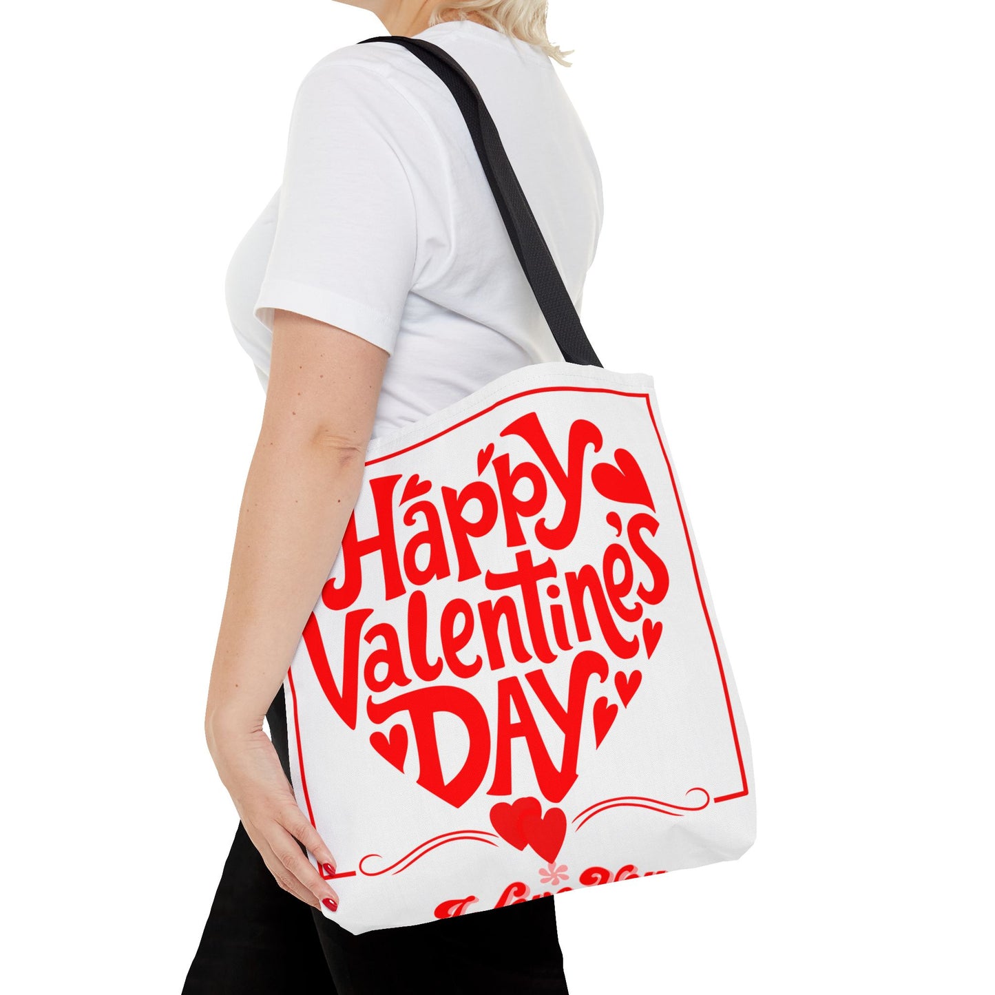 Customized Valentines Day Tote Bag with Personalized Image Option