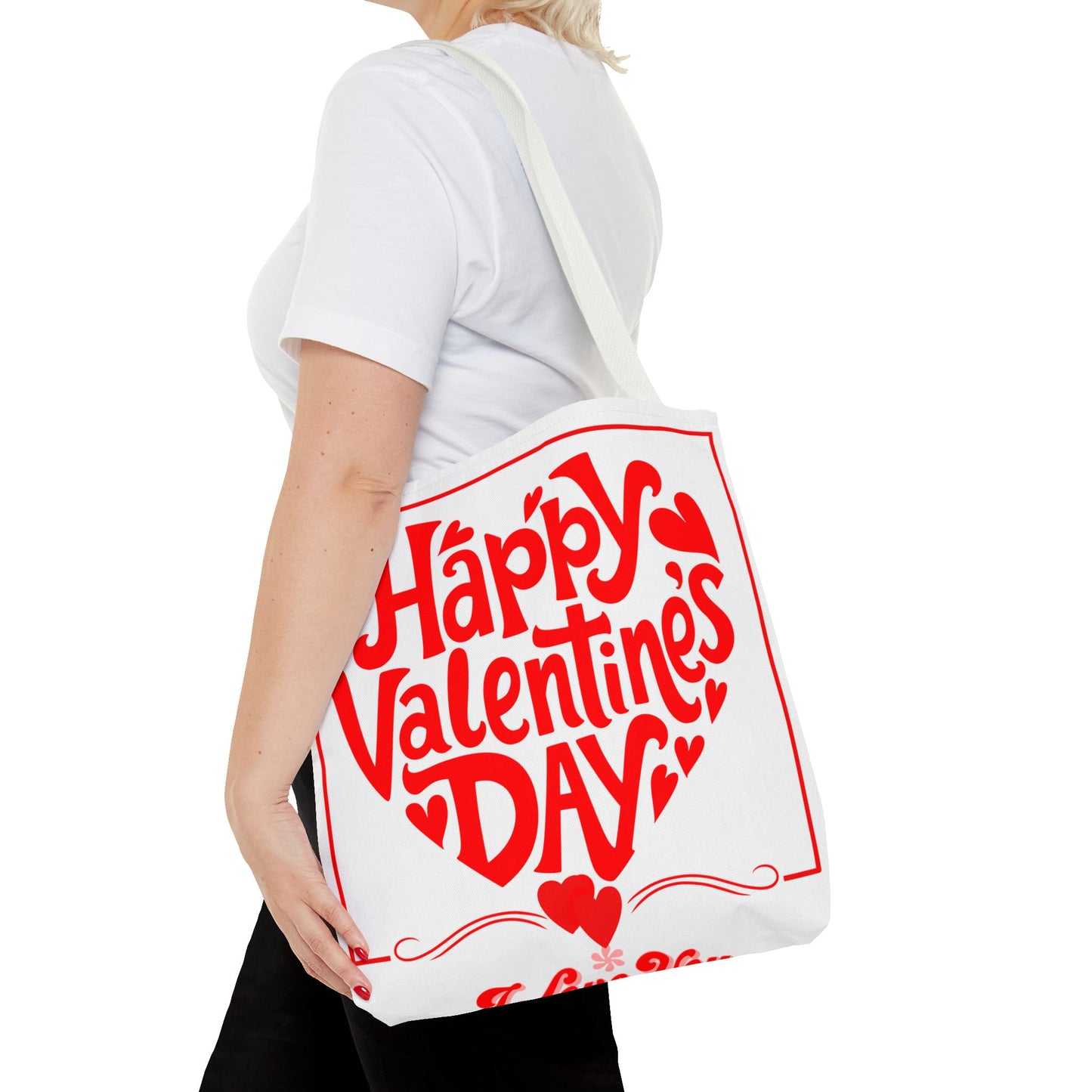 Customized Valentines Day Tote Bag with Personalized Image Option