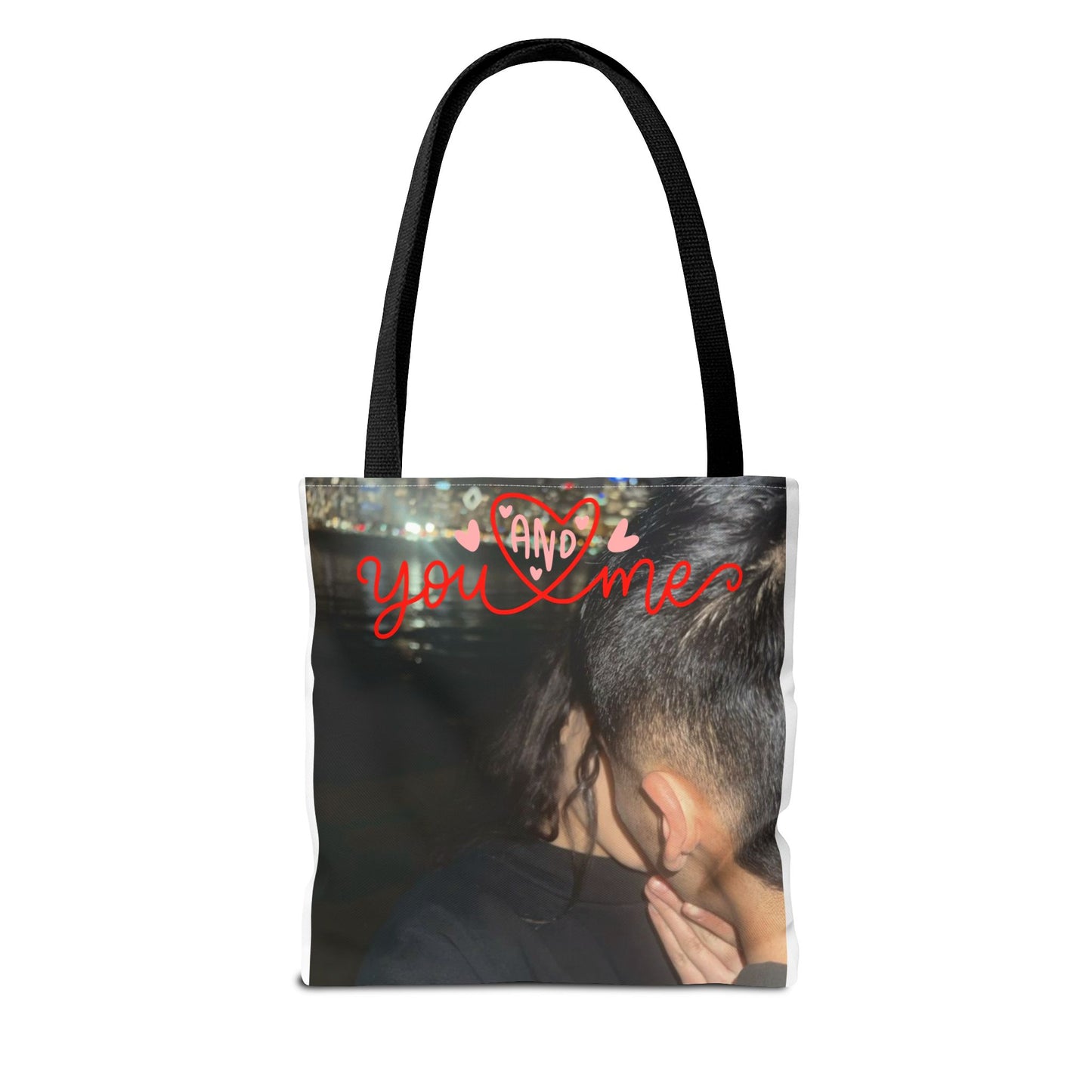 Customized Valentines Day Tote Bag with Personalized Image Option