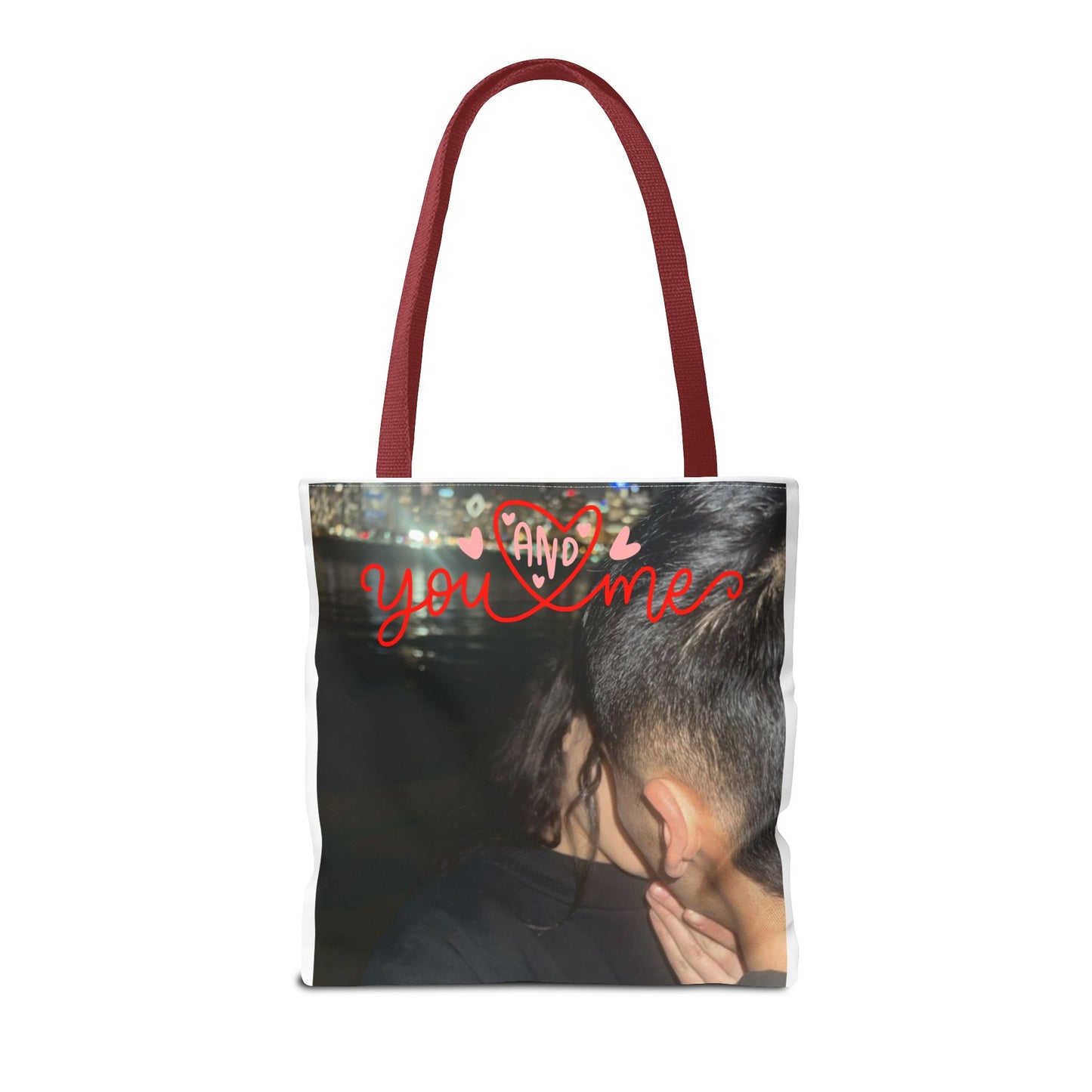 Customized Valentines Day Tote Bag with Personalized Image Option