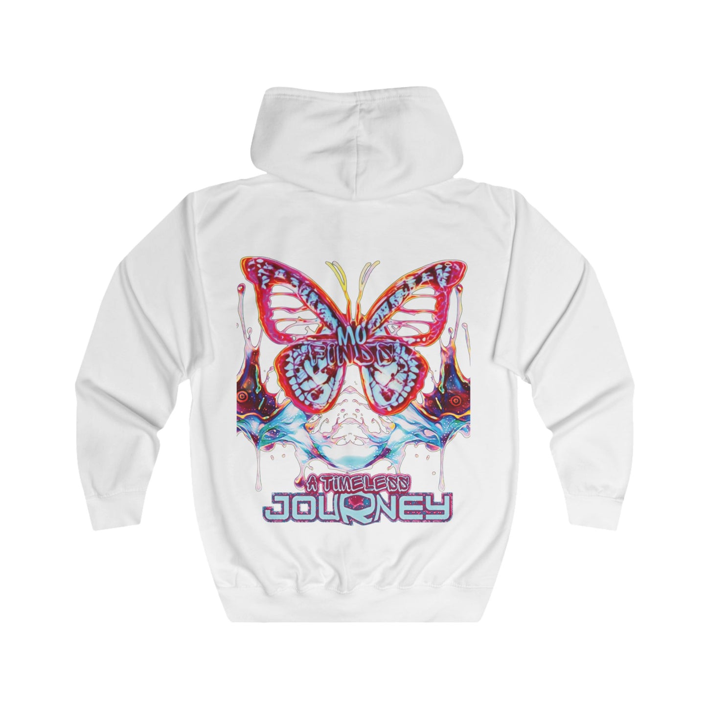 MoFinds Butterfly Logo Unisex Hoodie - 'A Timeless Journey' Full Zip