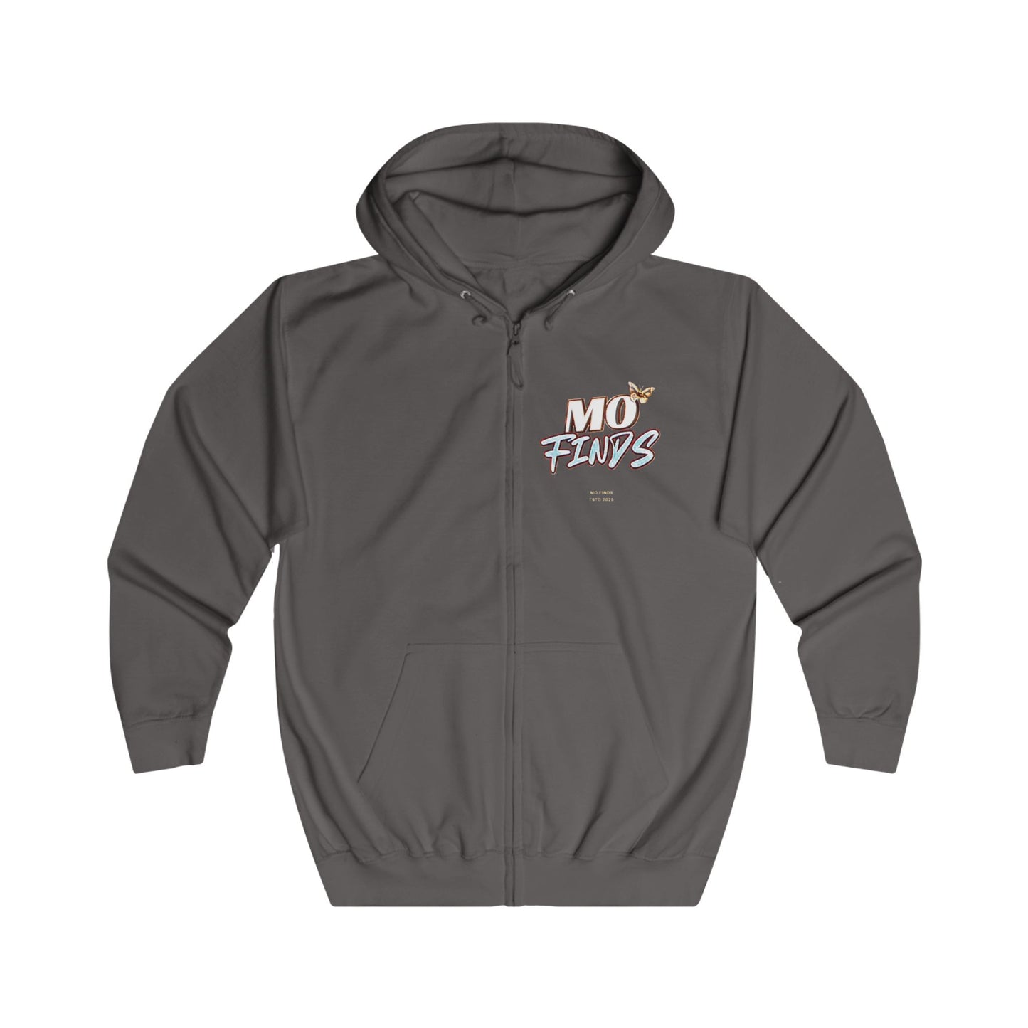 MoFinds Butterfly Logo Unisex Hoodie - 'A Timeless Journey' Full Zip