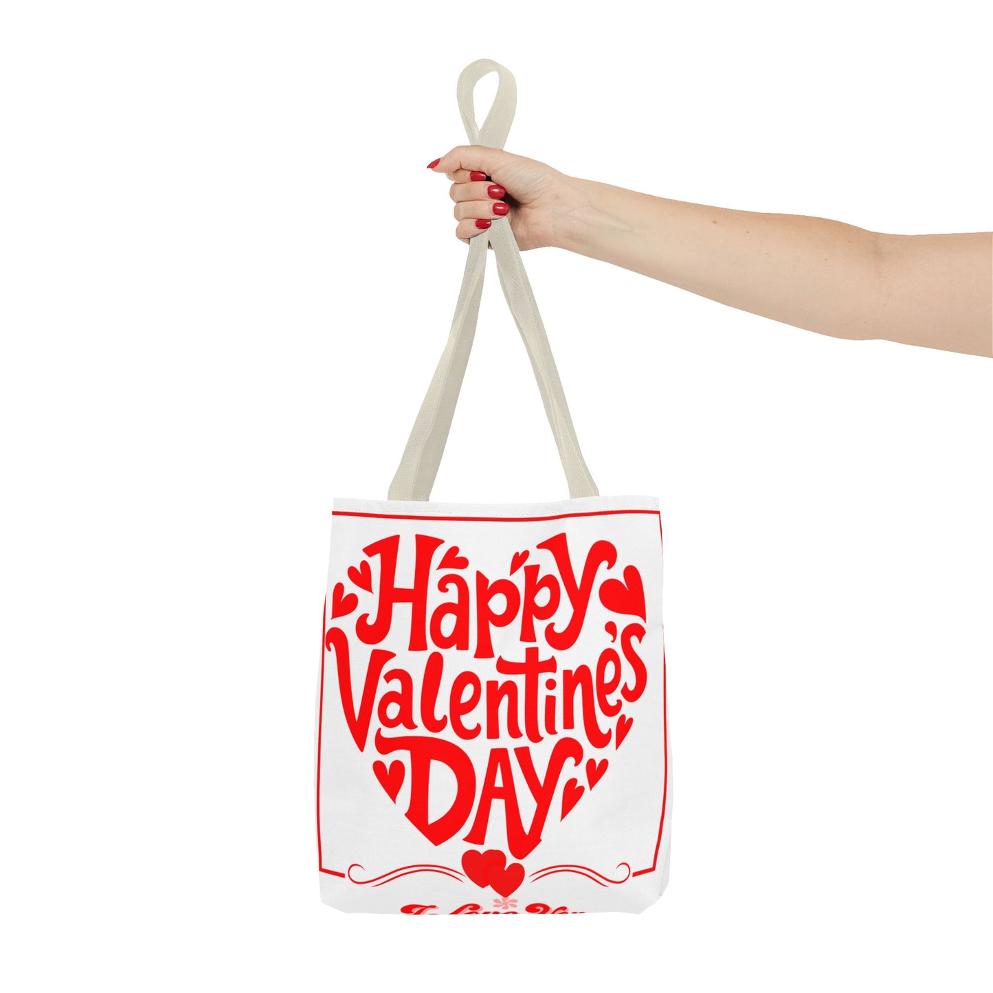 Customized Valentines Day Tote Bag with Personalized Image Option