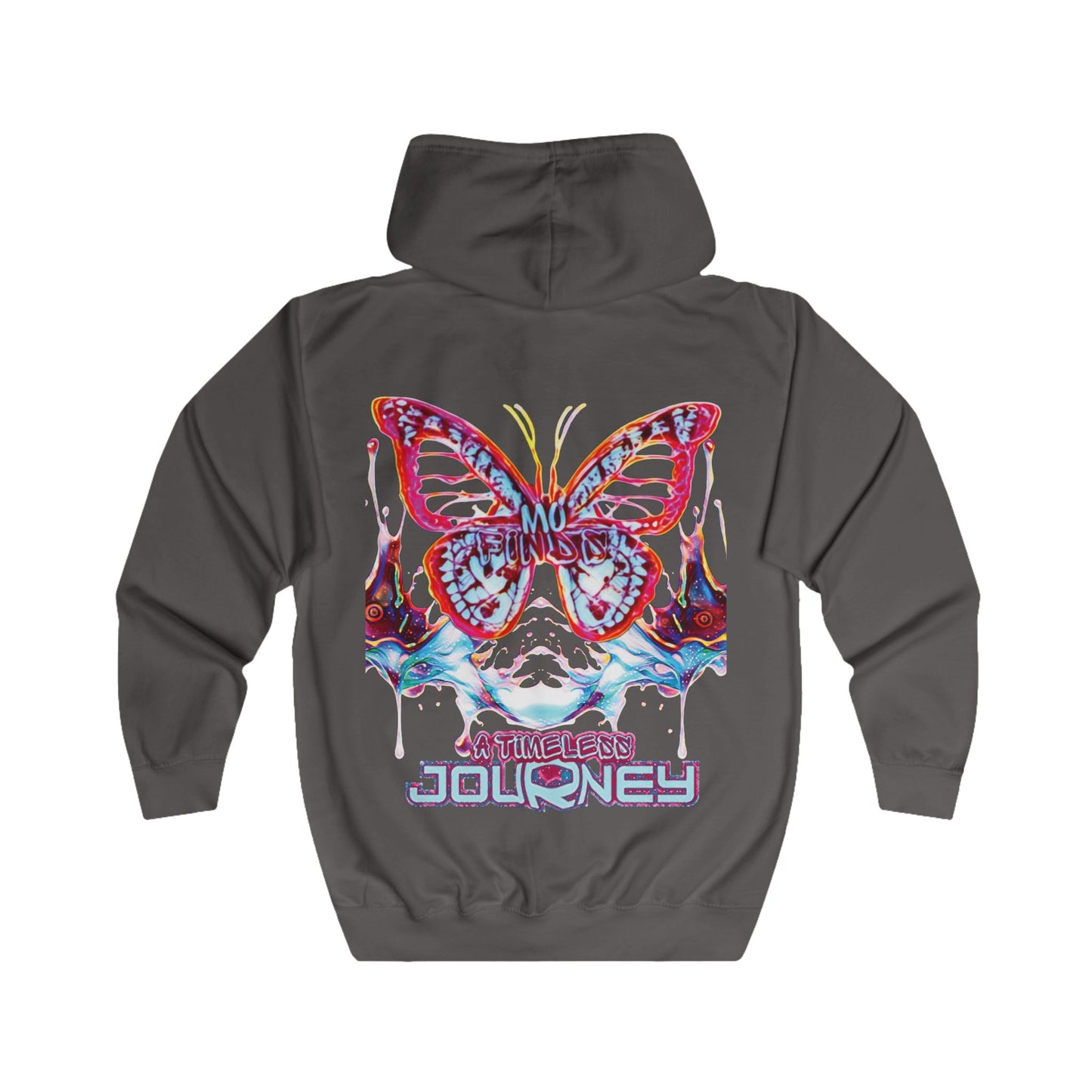 MoFinds Butterfly Logo Unisex Hoodie - 'A Timeless Journey' Full Zip