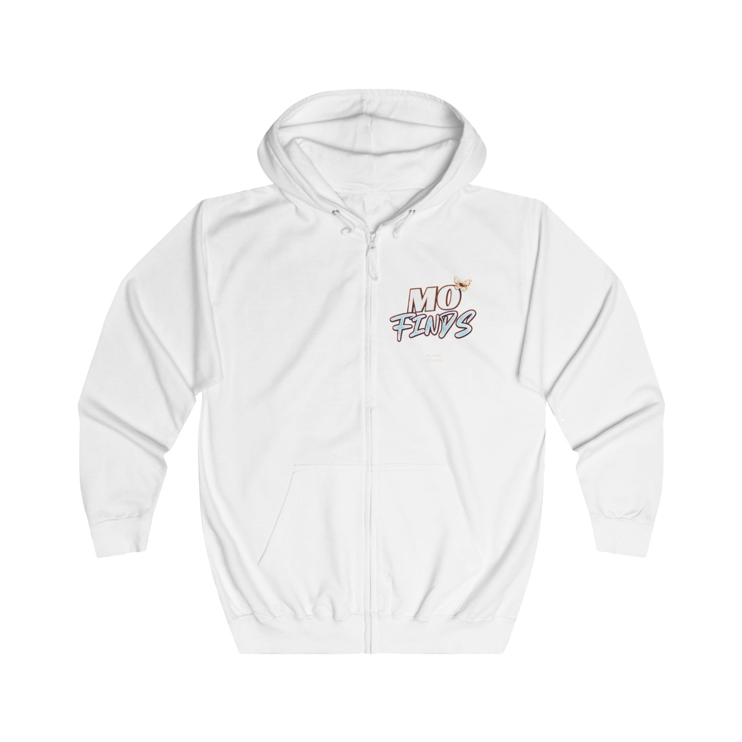 MoFinds Butterfly Logo Unisex Hoodie - 'A Timeless Journey' Full Zip